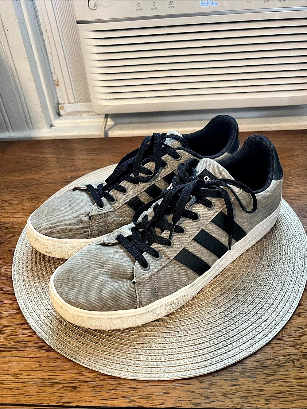 Adidas Daily 2.0 Grey Black Sneakers Men's US 12